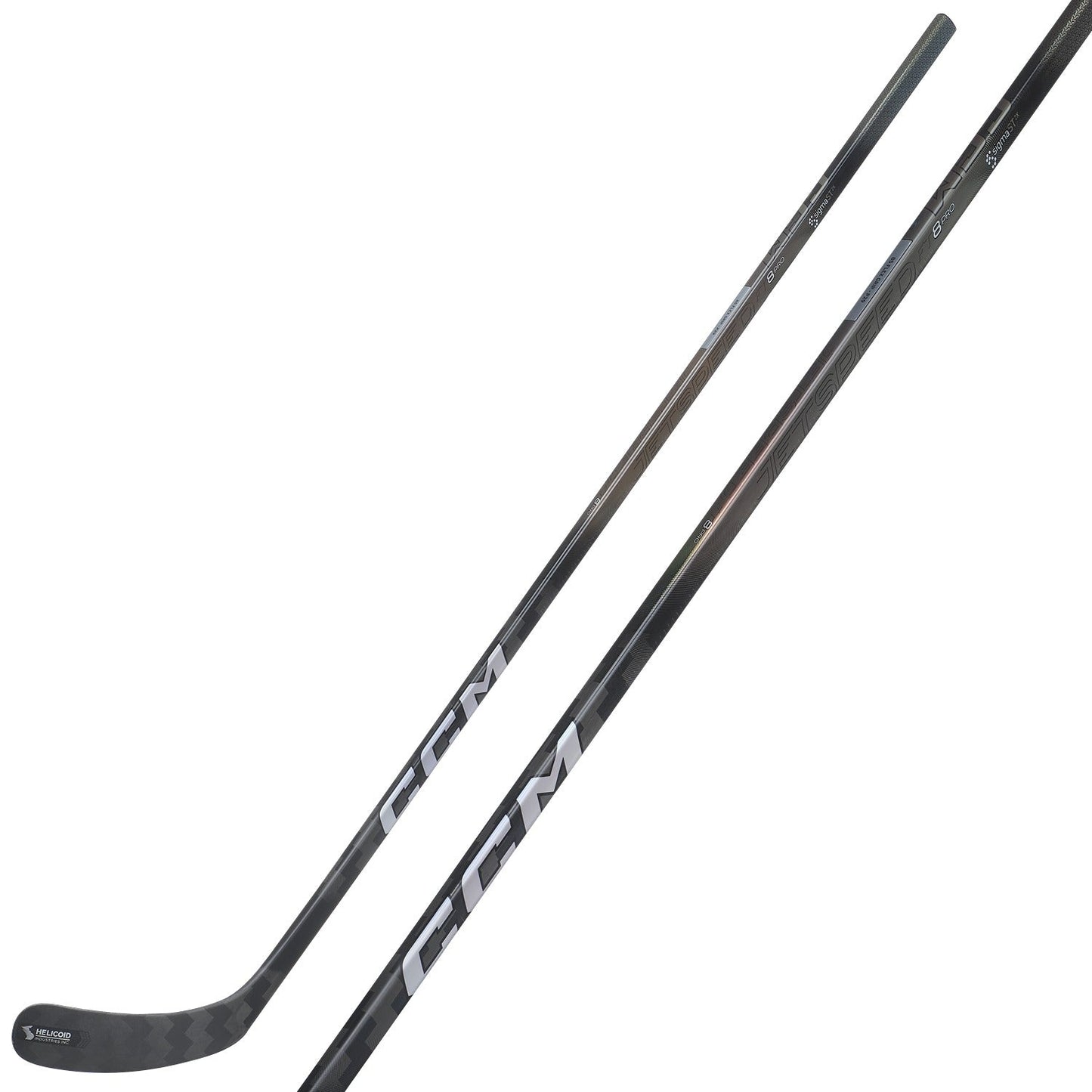 CCM Jetspeed FT8 Pro Hockey Stick (Charcoal) - Junior