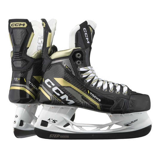 Tacks AS-V Pro Hockey Skates - Intermediate / STEP Blacksteel